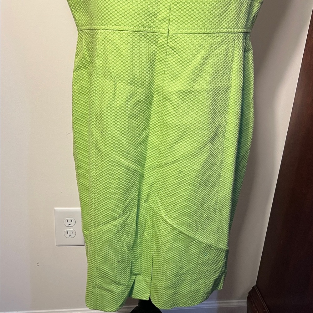 Alfani Lime Green Textured Midi Dress - Picture 5 of 7